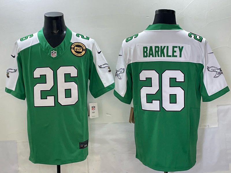 Men 2025 Philadelphia Eagles #26 Barkley green Nike Limited NFL Jersey style 009->philadelphia eagles->NFL Jersey